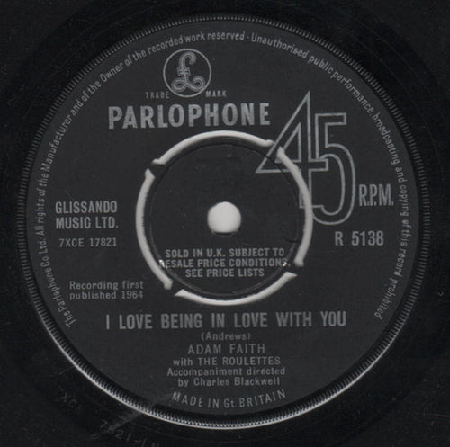 Adam Faith With The Roulettes : It's Alright (7", Single)