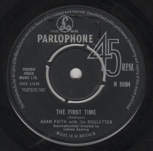 Adam Faith With The Roulettes : So Long Baby (7", Single)