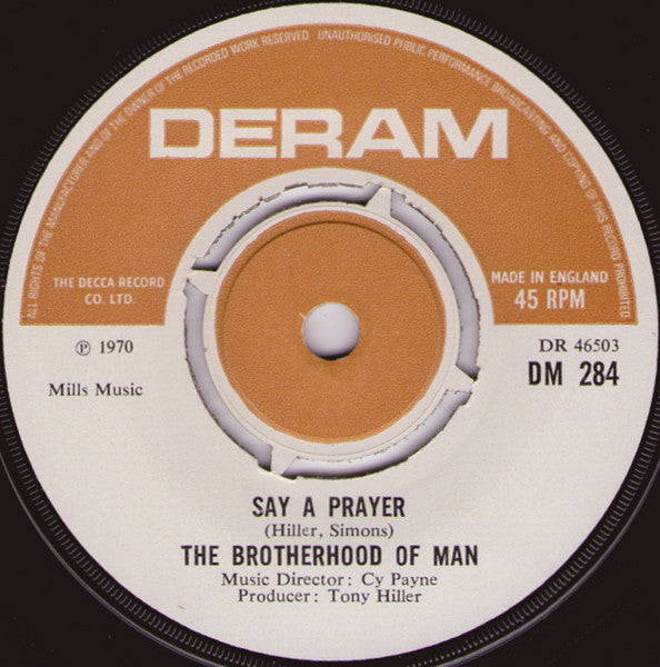 Brotherhood Of Man : United We Stand (7", Single)