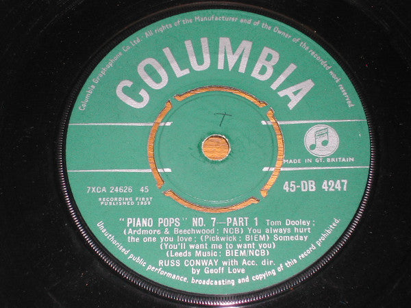 Russ Conway : Piano Pops (No. 7) (7")