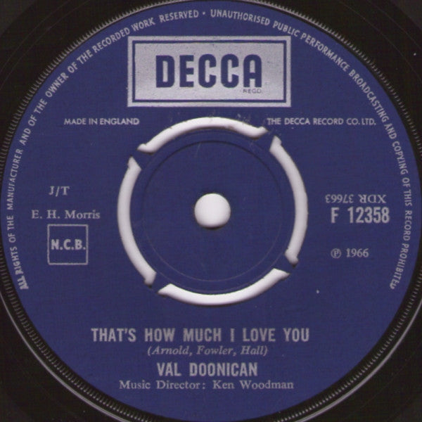 Val Doonican : Elusive Butterfly (7", Single, RP, Box)