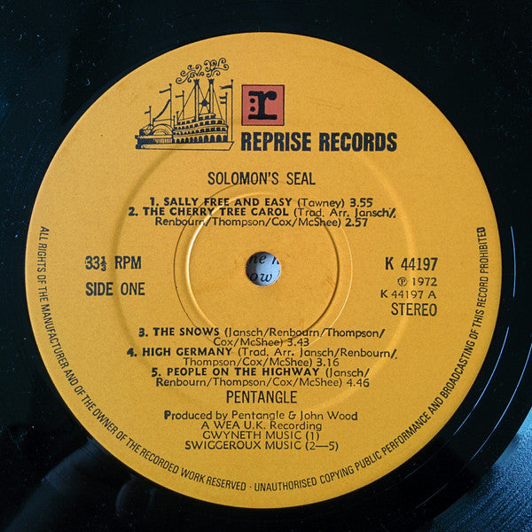 The Pentangle* : Solomon's Seal (LP, Album)