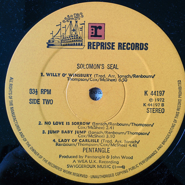 The Pentangle* : Solomon's Seal (LP, Album)