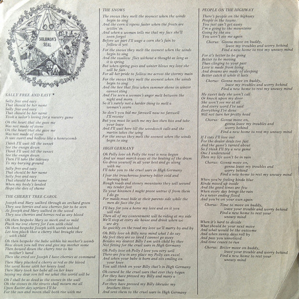 The Pentangle* : Solomon's Seal (LP, Album)