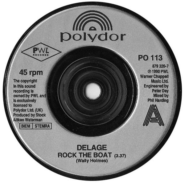 Delage (2) : Rock The Boat (7", Single)