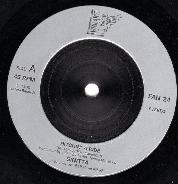 Sinitta : Hitchin' A Ride (7", Single, Inj)