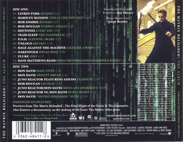 Various : The Matrix Reloaded (Music From And Inspired By The Motion Picture) (CD + CD, Enh + Comp)