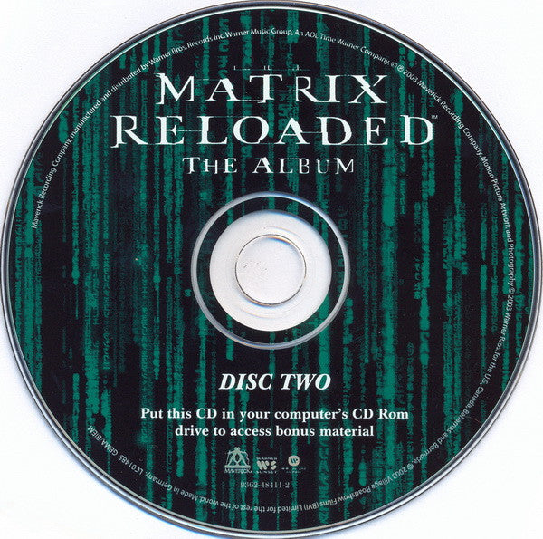 Various : The Matrix Reloaded (Music From And Inspired By The Motion Picture) (CD + CD, Enh + Comp)