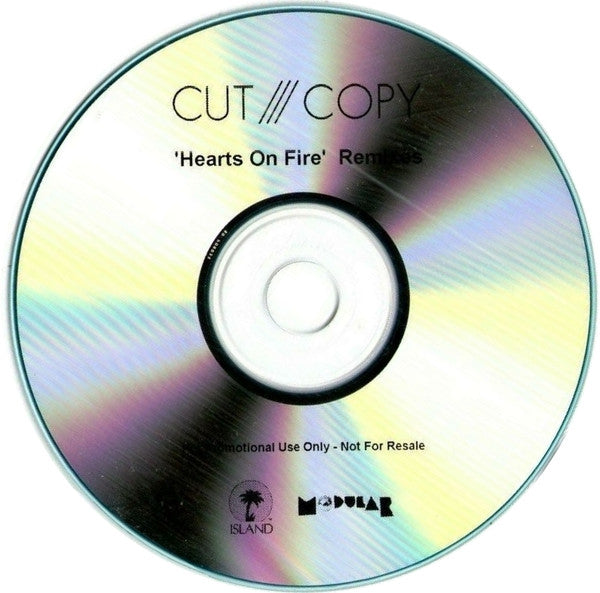 Cut Copy : Hearts On Fire (CDr, Single, Promo)