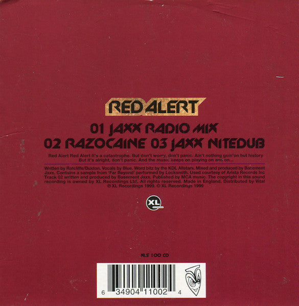 Basement Jaxx : Red Alert (CD, Single, CD1)