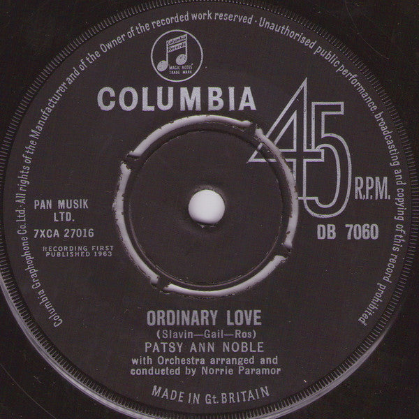 Patsy Ann Noble : I Was Only Foolin' Myself (7", Single)