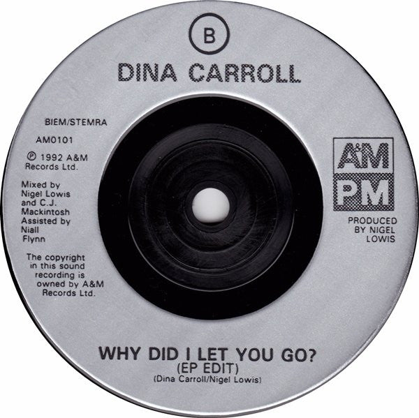 Dina Carroll : So Close (7", Single)