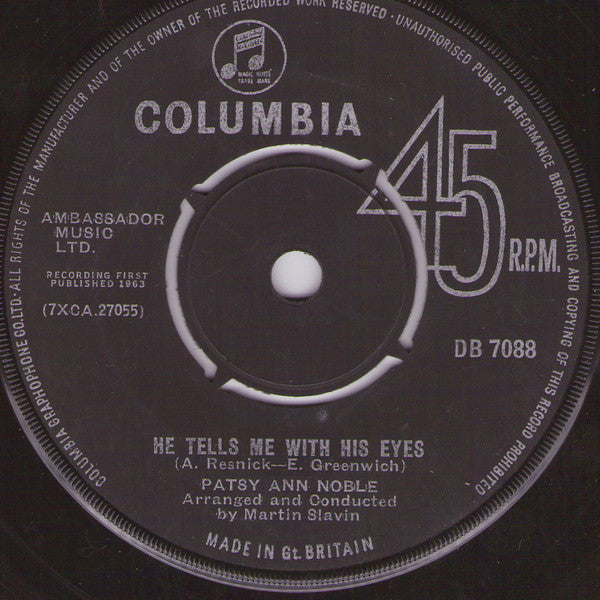 Patsy Ann Noble : Accidents Will Happen (7", Single)