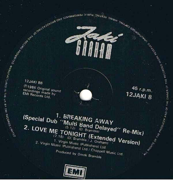 Jaki Graham : Breaking Away (12")