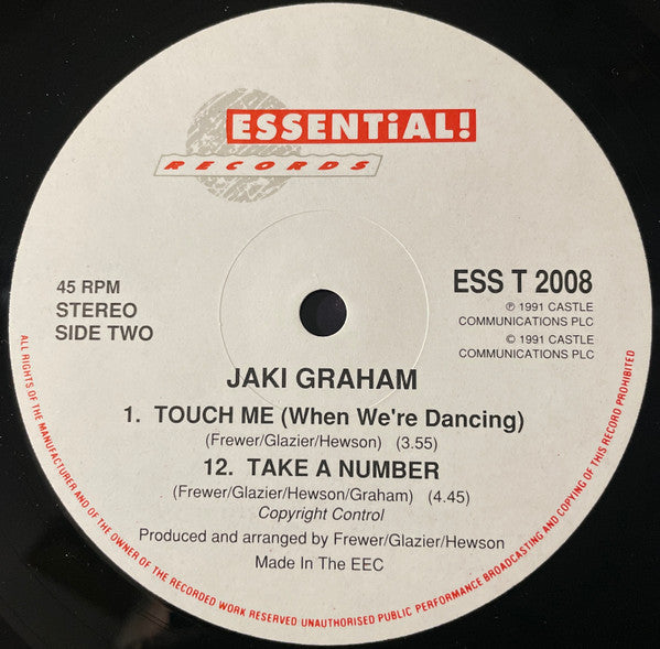 Jaki Graham : Touch Me (When We're Dancing) (12", Single)