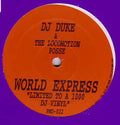 DJ Duke &  The Locomotion Posse : World Express (12", Maxi, Ltd)
