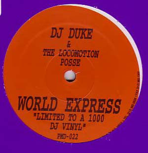 DJ Duke &  The Locomotion Posse : World Express (12", Maxi, Ltd)