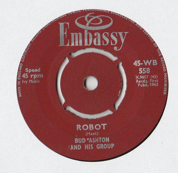 Bud Ashton And His Group : Foot Tapper / Robot (7")