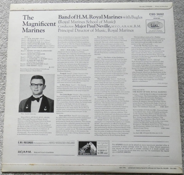 Band Of H.M. Royal Marines : The Magnificent Marines (LP)