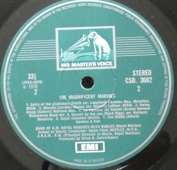 Band Of H.M. Royal Marines : The Magnificent Marines (LP)