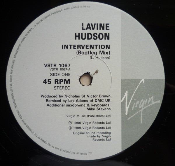 Lavine Hudson : Intervention (Remix) (12", Single)