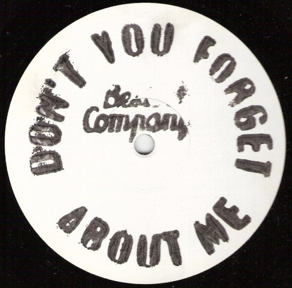 Best Company (2) : Don't You Forget About Me (12", W/Lbl)