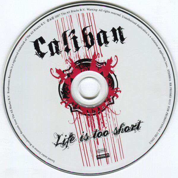 Caliban : Life Is Too Short (CD, Single, Promo)