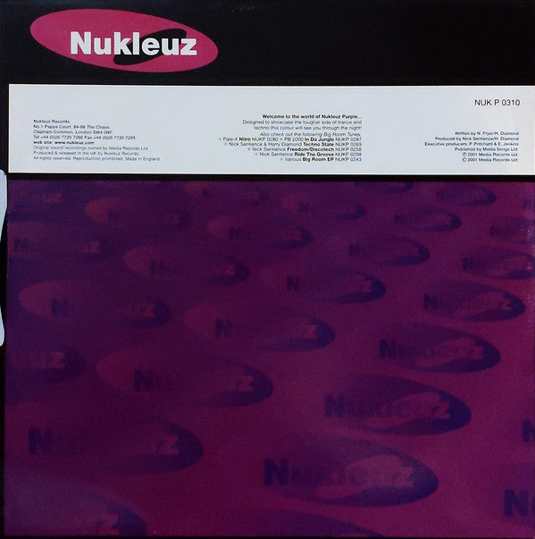 Nick Sentience & Harry Diamond : 7 / Drums La Musica (12")