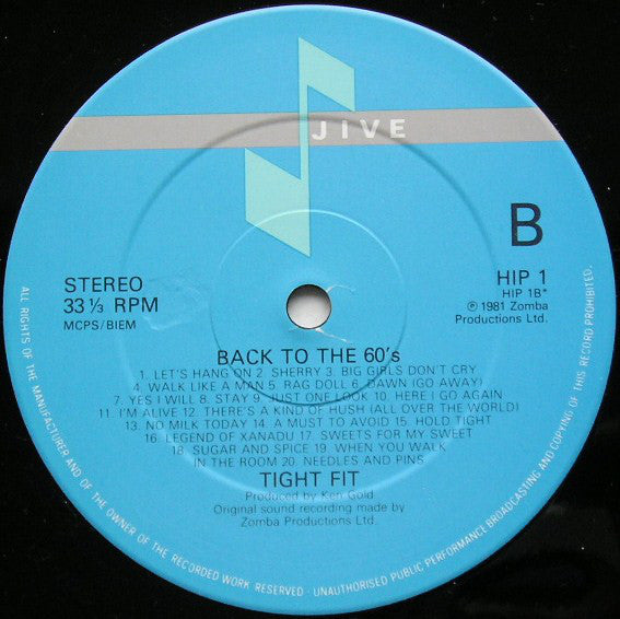 Tight Fit : Back To The 60's (LP, Mixed)