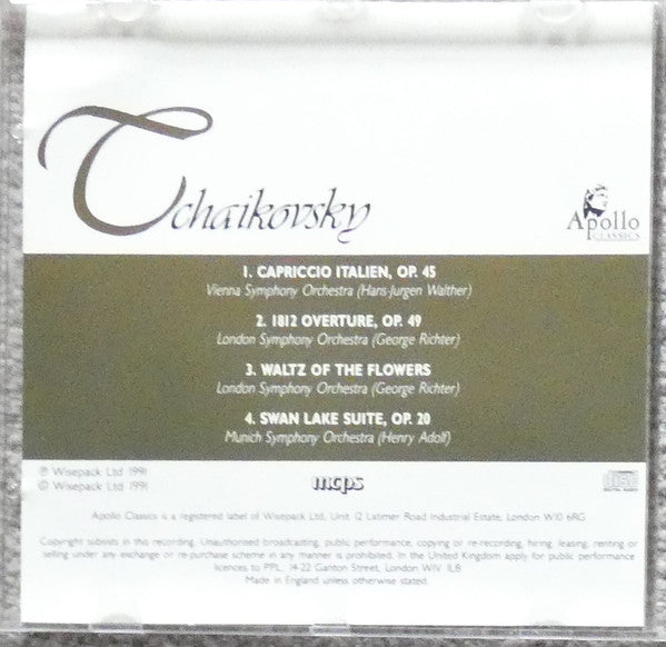 Pyotr Ilyich Tchaikovsky : Tchaikovsky (CD, Comp)