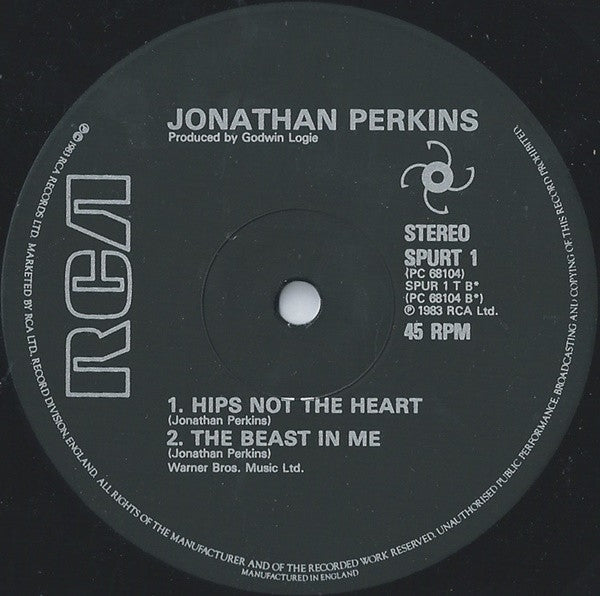 Jonathan Perkins : Silver Spurs - I'll Lay My Silver Spurs (She's Wrong) (12")