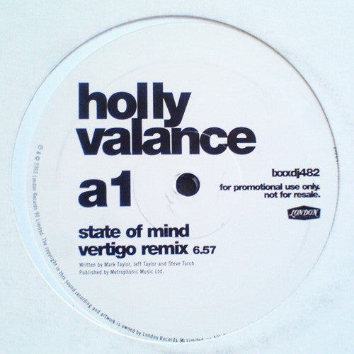 Holly Valance : State Of Mind (2x12", Promo)