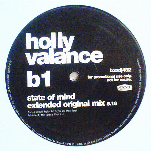 Holly Valance : State Of Mind (2x12", Promo)