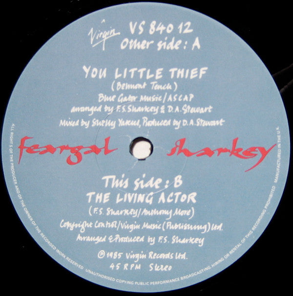 Feargal Sharkey : You Little Thief (12", Single)