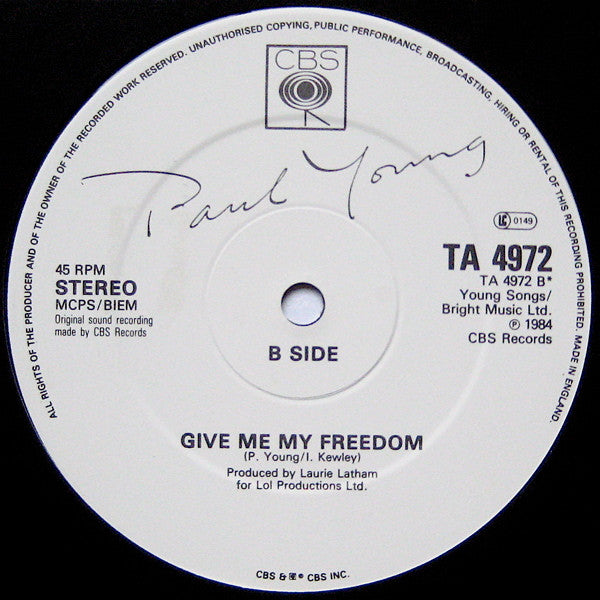 Paul Young : Everything Must Change (Special Extended Mix) (12", Single)