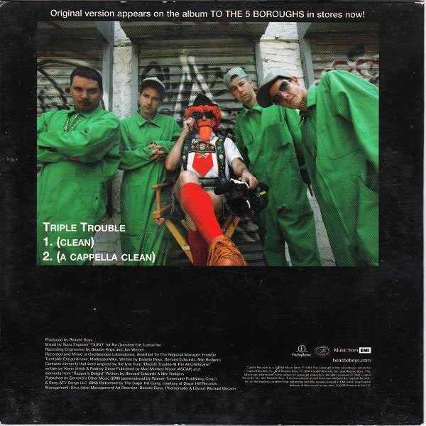 Beastie Boys : Triple Trouble (CD, Single, Promo)