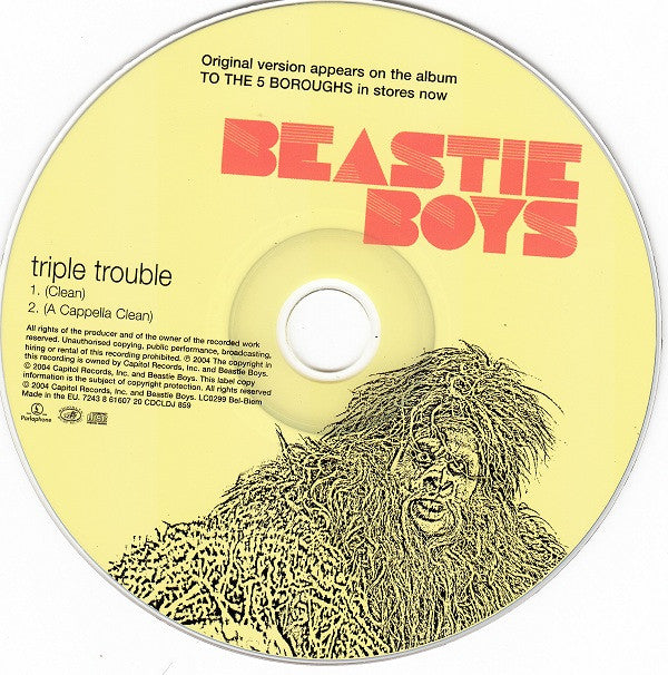 Beastie Boys : Triple Trouble (CD, Single, Promo)