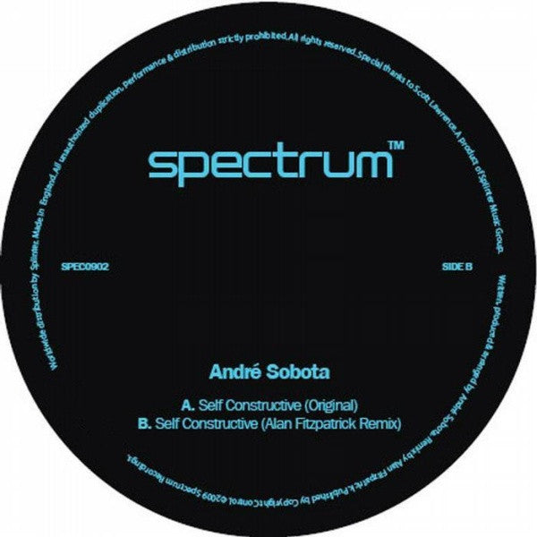 André Sobota : Self Constructive (12")