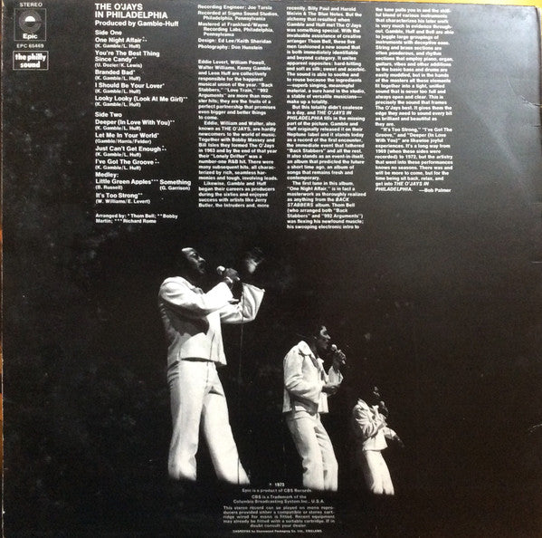 The O'Jays : In Philadelphia (LP, Album)