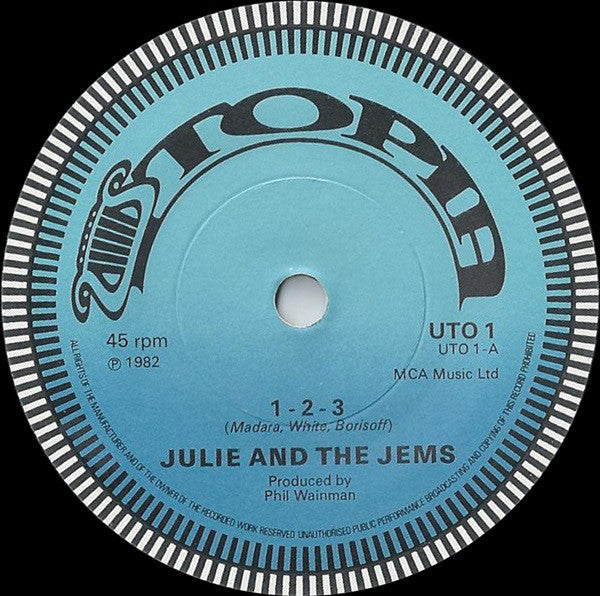 Julie And The Jems : 1-2-3 (7")