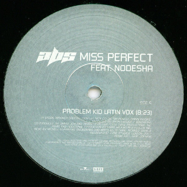 Abs (3) Feat. Nodesha : Miss Perfect (12", Promo)