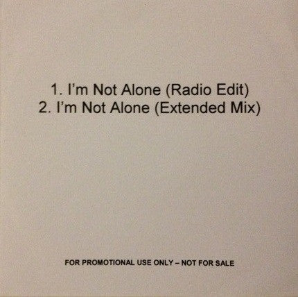 Calvin Harris : I'm Not Alone (CDr, Promo)
