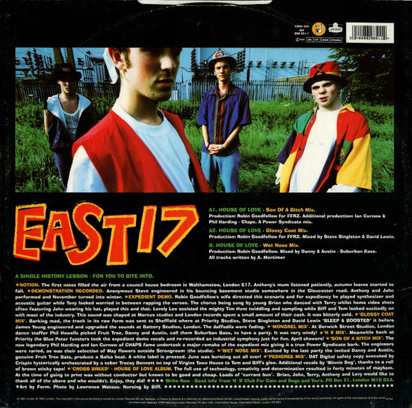 East 17 : House Of Love (12", Single)
