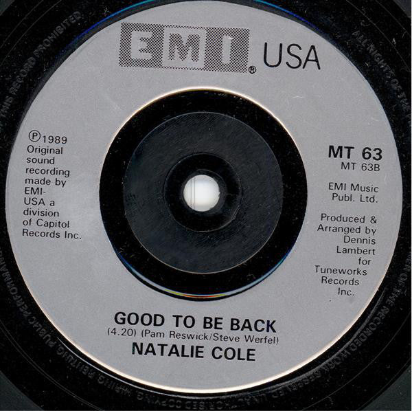 Natalie Cole : Miss You Like Crazy (7", Single, Inj)