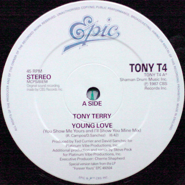 Tony Terry : Young Love (12")