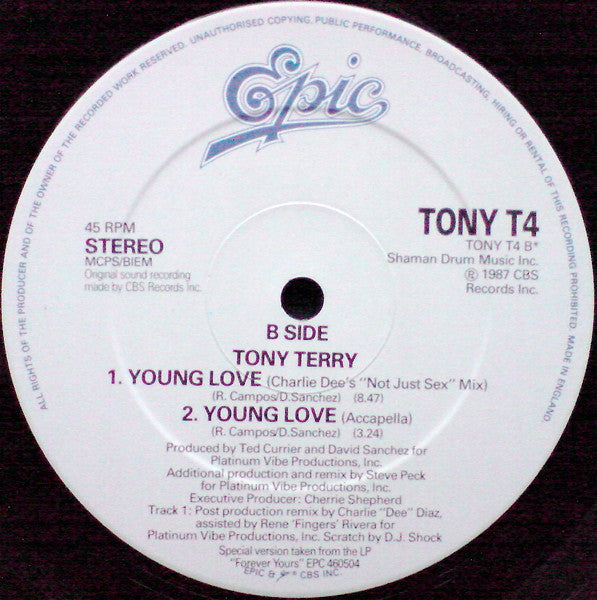 Tony Terry : Young Love (12")