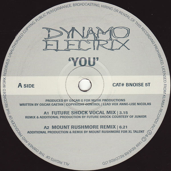 Dynamo Electrix : You (12", Single)