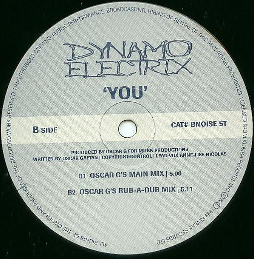 Dynamo Electrix : You (12", Single)