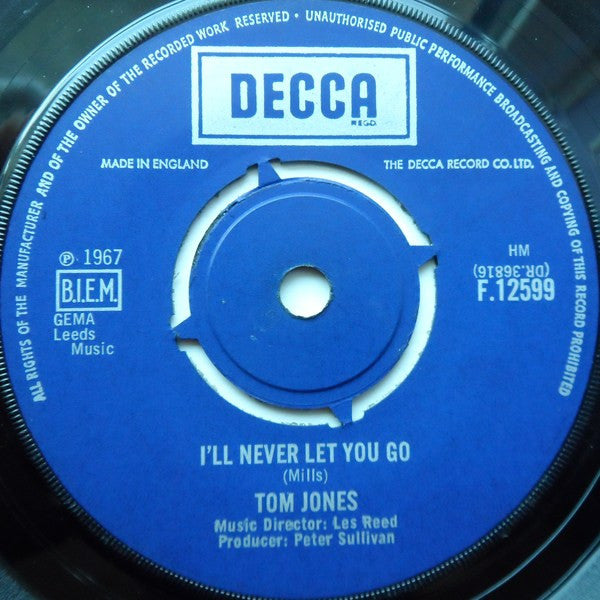 Tom Jones : Funny Familiar Forgotten Feeling (7", Single)