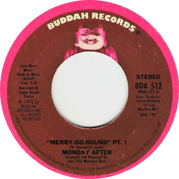Monday After : Merry-Go-Round (7", Single, Styrene)
